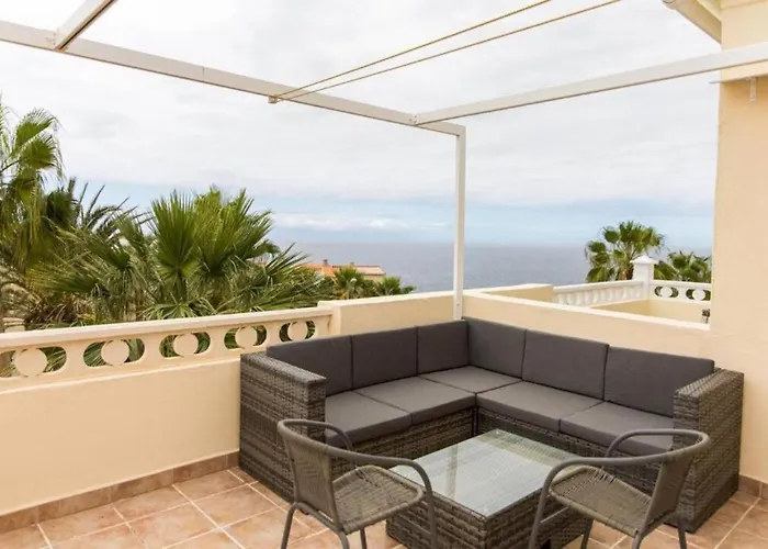 Sunny Ocean View Terrace 3br Retreat By The Ocean Costa Adeje Apartman